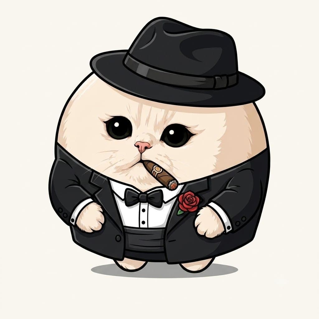 Mochi Cat mafia boss energy